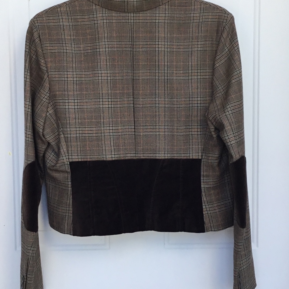 😍 Bcbgmaxazria Winter Plaid Cropped Jacket 😍 - Picture 3 of 9